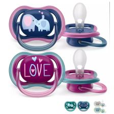 Ορθοδοντικές πιπίλες Philips AVENT Ultra Air + κουτί αποστείρωσης, 18+ μηνών Συλλογή.