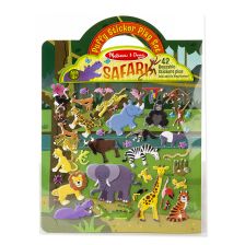 Επαναχρησιμοποιούμενα αυτοκόλλητα Melissa and Doug Σαφάρι 19106