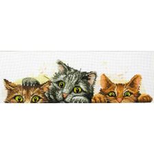 Ταπισερί για ράψιμο LadyBird Περίεργα γατάκια.