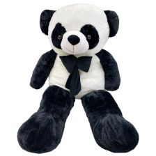 Μεγάλο λούτρινο Αρκουδάκι Raya Toys Panda με κορδέλα, 160 εκατοστών.