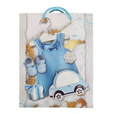 Χάρτινη βρεφική σακούλα δώρου με 3D εκτύπωση Raya Toys S, 23 εκατοστών.