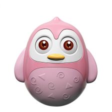 Βρεφικό παιχνίδι Huanger Raya Toys Naughty, Πιγκουίνος, Ροζ.