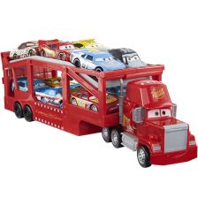 Φορτηγό παιδικό παιχνίδι Mattel Cars Mack Hauler σε δύο επίπεδα με ράμπα, 33 εκατοστών