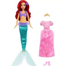 Κούκλα Mattel Disney Princess Ariel 2 σε 1, 29 εκατοστών.