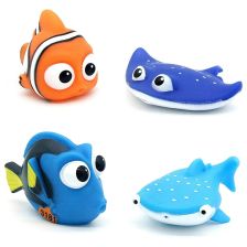 Παιχνίδια μπάνιου Raya Toys Sea World, 8 τεμαχίων, με διχτάκι για κρέμασμα.