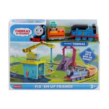 Σετ παιχνιδιού Fisher Price Thomas & Friends με το γερανό Carly και τον αγωγό Sandy HDY58.