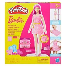 Σετ παιχνιδιού Hasbro Play-Doh Barbie για ρούχα και χτενίσματα, G1357.