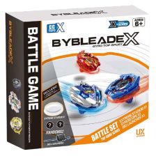 Σετ παιχνιδιού έκπληξη Raya Toys Bybleade X Battle Game, Αρένα και 2 Σβούρες μάχης.