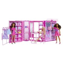 Σετ παιχνιδιού Mattel Barbie Ονειρεμένη γκαρνταρόμπα, με αξεσουάρ.