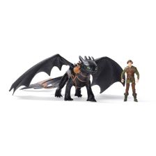 Σετ παιχνιδιού Spin Master How to Train Your Dragon Dragon και Viking.