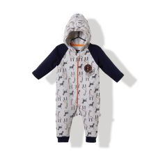 Φορμάκι βρεφικό ολόσωμο Bebetto με κουκούλα μπλε 6-18μ. K2698