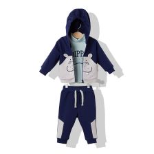 Παιδική αθλητική φόρμα Bebetto Hippo 3 τεμαχίων, 3-36 μηνών, K3610.