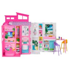 Κουκλόσπιτο Mattel Barbie Getaway House, με 11 αξεσουάρ.