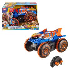 Τηλεκατευθυνόμενο αυτοκίνητο Mattel Hot Wheels Monster Trucks Tiger Shark Climber, JFR39.