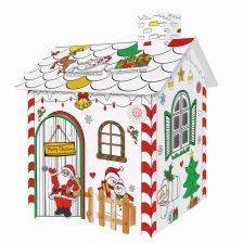 Χριστουγεννιάτικο σπίτι για χρωματισμό Raya Toys με μουσική και φώτα.