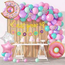 Σετ διακοσμητικά μπαλόνια Raya Toys Donut, 120 τεμαχίων.