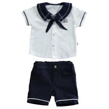 Σετ Bebetto MARINE BOY Πουκάμισο με παντελόνι 6-24μ. К2616