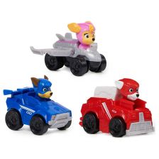 Σετ παιδικά αυτοκίνητα παιχνιδιού με φιγούρες Spin Master Paw Patrol: The Mighty Movie Pup Squad, 3 τεμαχίων.