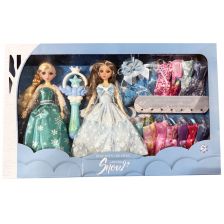 Σετ κούκλες Raya Toys Snow, με ρούχα και αξεσουάρ.