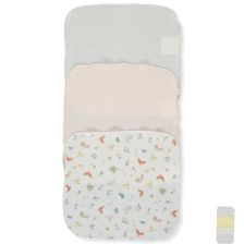 Σετ βαμβακερές πετσέτες Bebetto HAPPY GARDEN, 20 x 20 εκατοστών, 3 τεμαχίων, C1058.