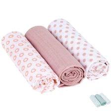 Σετ βαμβακερές πάνες Lassig Little Chums 85 x 85 εκατοστών, 3 τεμαχίων.