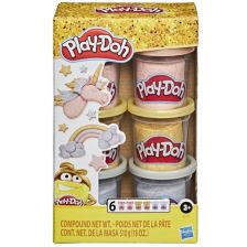 Σετ πλαστελίνες μεταλλικού χρώματος Play-Doh E9433.