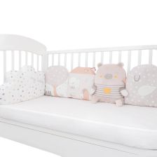 Σετ λούτρινων μαξιλαριών παρκοκρέβατου Kikka Boo.