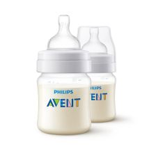 Σετ μπιμπερό Avent Anti-Colic, 2 τεμαχίων, 0 μηνών +, 125 ml., SCY100/02.