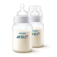 Σετ μπιμπερό Avent Anti-Colic, 2 τεμαχίων, 1 μηνών +, 260 ml., SCY103/02.