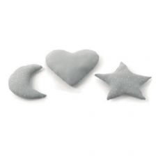 Σετ μαξιλάρια μωρού Italbaby MUSLIN 3 τεμ. Grey Cloud