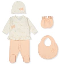 Σετ μαιευτηρίου για νεογέννητο Bebetto Colorful birds, 5 τεμαχίων, 0-3 μηνών, Z985.