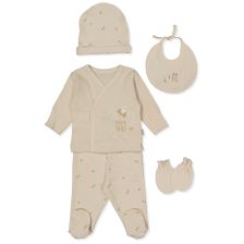 Σετ μαιευτηρίου Bebetto Dream Big, Μπεζ, 5 τεμαχίων, 0-3 μηνών, Z1004.