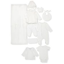 Σετ μαιευτηρίου για νεογέννητο Bebetto Miss angel, Εκρού, 10 τεμαχίων, 0-3 μηνών, Z1017.