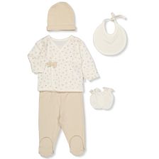 Σετ μαιευτηρίου για νεογέννητο Bebetto My Mushroom, Μπεζ, 5 τεμαχίων, 0-3 μηνών, Z981.