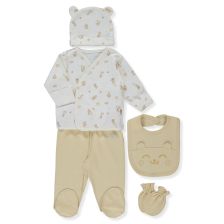 Σετ για νεογέννητο Bebetto Organic Bee Hunters, 5 τεμαχίων, 0-3 μηνών, Z921.