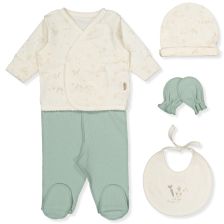 Σετ μαιευτηρίου για νεογέννητο Bebetto Organic Farm, 5 τεμαχίων, 0-3 μηνών, Z988.