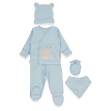 Σετ μαιευτηρίου Bebetto Organic Sleepy Sheepy, 5 τεμαχίων, 0-3 μηνών, Z1083.