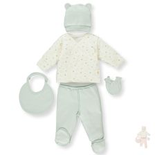 Σετ μαιευτηρίου Bebetto Pure Teddy 5 τεμαχίων, 0-3 μηνών, Z849.