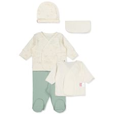 Σετ μαιευτηρίου για πρόωρα νεογέννητα Bebetto Organic Farm, 5 τεμαχίων, 0-1 μηνών, Z990.