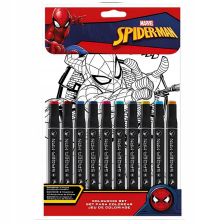 Σετ χρωματισμού Kids Licensing Spiderman με μαρκαδόρους.