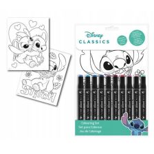 Σετ χρωματισμού Kids Licensing Stitch με μαρκαδόρους.