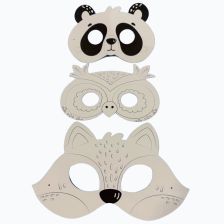 Σετ ζωγραφικής Raya Toys Μάσκες ζώων, 3 τεμαχίων.