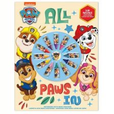 Σετ ζωγραφικής Kids Licensing Paw Patrol, τετράδιο με 12 τεμάχια μίνι κηρομπογιές.