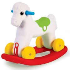 Κουνιστό αλογάκι 2 σε 1 με ρόδες DOLU σε κουτί 7077.