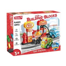 Κατασκευές Feelo City Series Βενζινάδικο, 43 τεμαχίων.