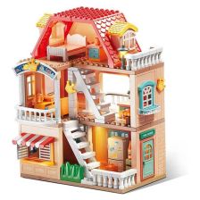 Κατασκευές Feelo Κουκλόσπιτο 3 ορόφων, 186 τεμαχίων.