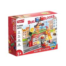 Κατασκευές Feelo City Series Πυροσβεστικός σταθμός, 55 τεμαχίων.