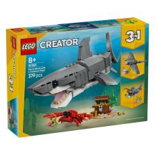 Κατασκευές LEGO Creator 3 σε 1 Άγριος καρχαρίας με σεντούκι θησαυρού, 31381.