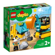 Κατασκευές LEGO DUPLO Φορτηγό και εκσκαφέας με ερπύστριες 10931