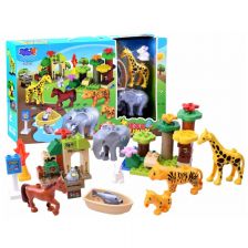 Κατασκευές Stapaw Raya Toys Χαρούμενος ζωολογικός κήπος 3601, 51 τεμ